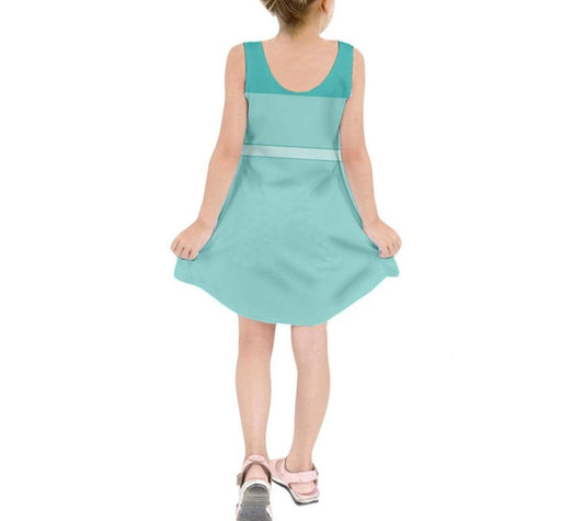 Kid's Jasmine Aladdin Inspired Sleeveless Dress