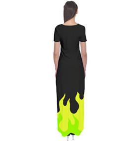 Maleficent Sleeping Beauty Inspired Short Sleeve Maxi Dress