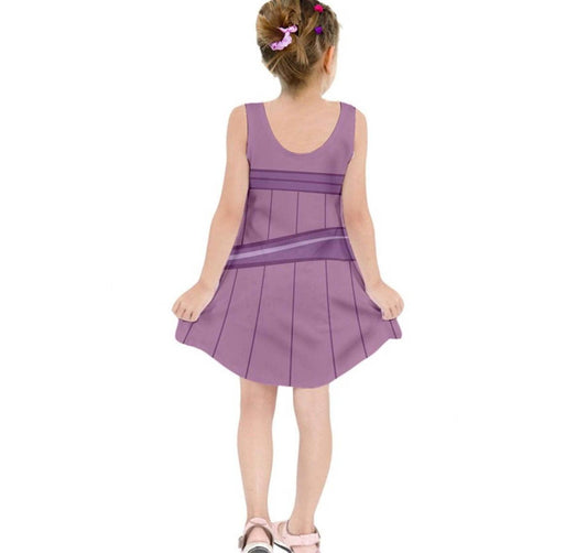 Kid's Megara Hercules Inspired Sleeveless Dress