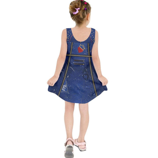 Kid's Evie Descendants Inspired Sleeveless Dress