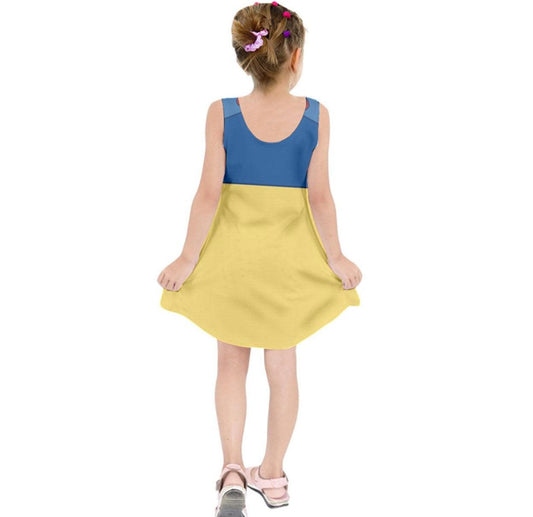 Kid's Snow White Inspired Sleeveless Dress