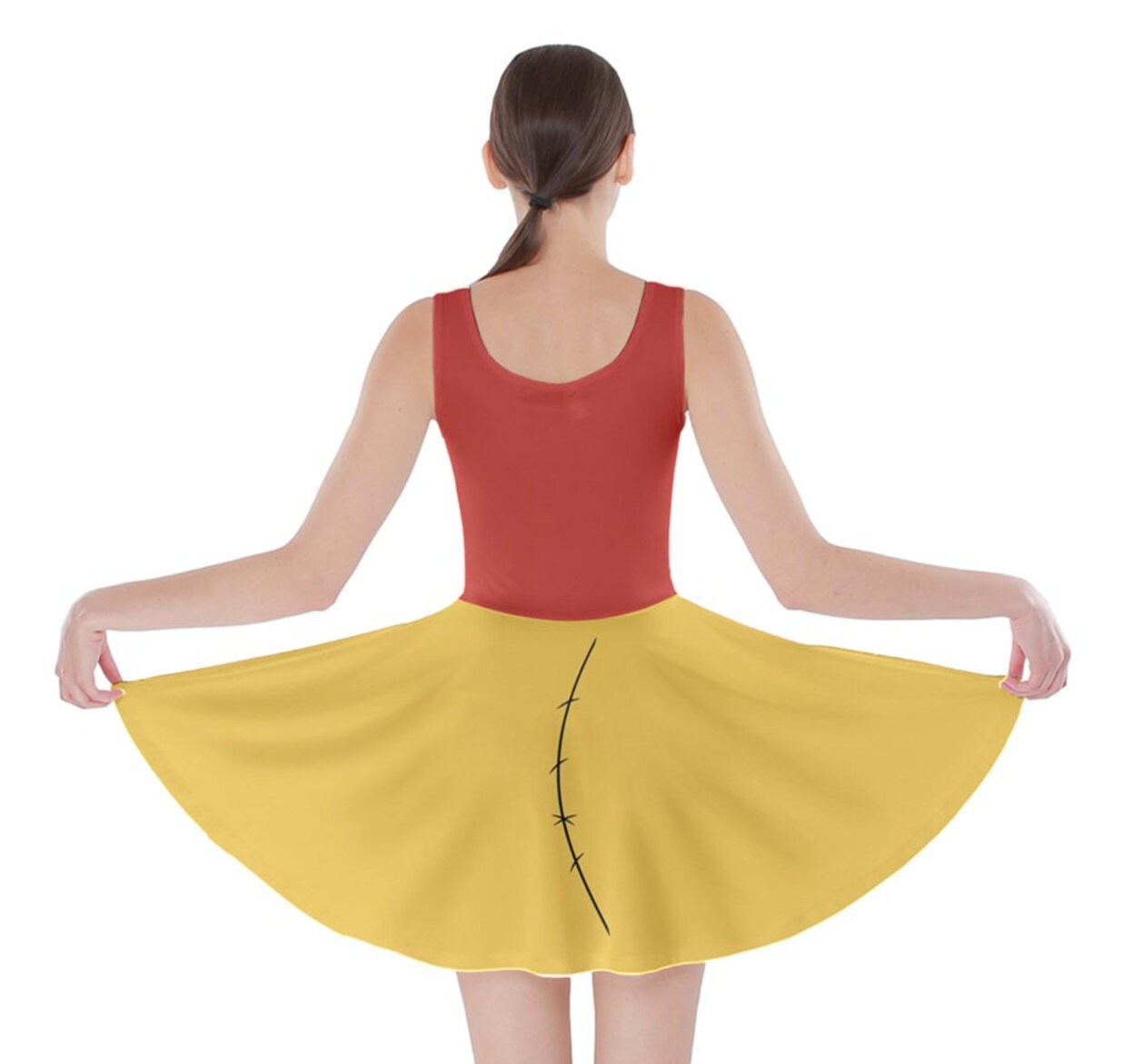 RUSH ORDER: Winnie the Pooh Inspired Skater Dress
