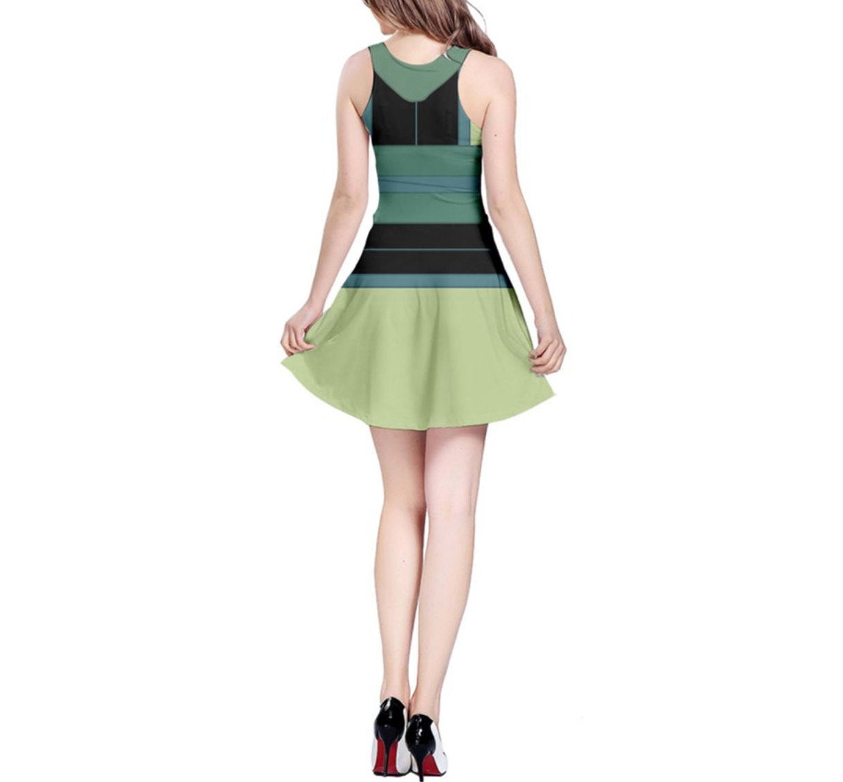 Ping Mulan Inspired Sleeveless Dress