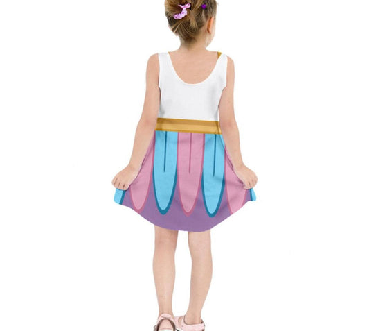 Kid's Chip Beauty and the Beast Inspired Sleeveless Dress