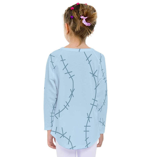 Kid's Sally The Nightmare Before Christmas Inspired Long Sleeve Shirt