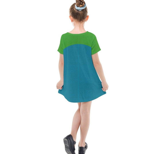 Kid's Voyd The Incredibles Inspired Short Sleeve Dress