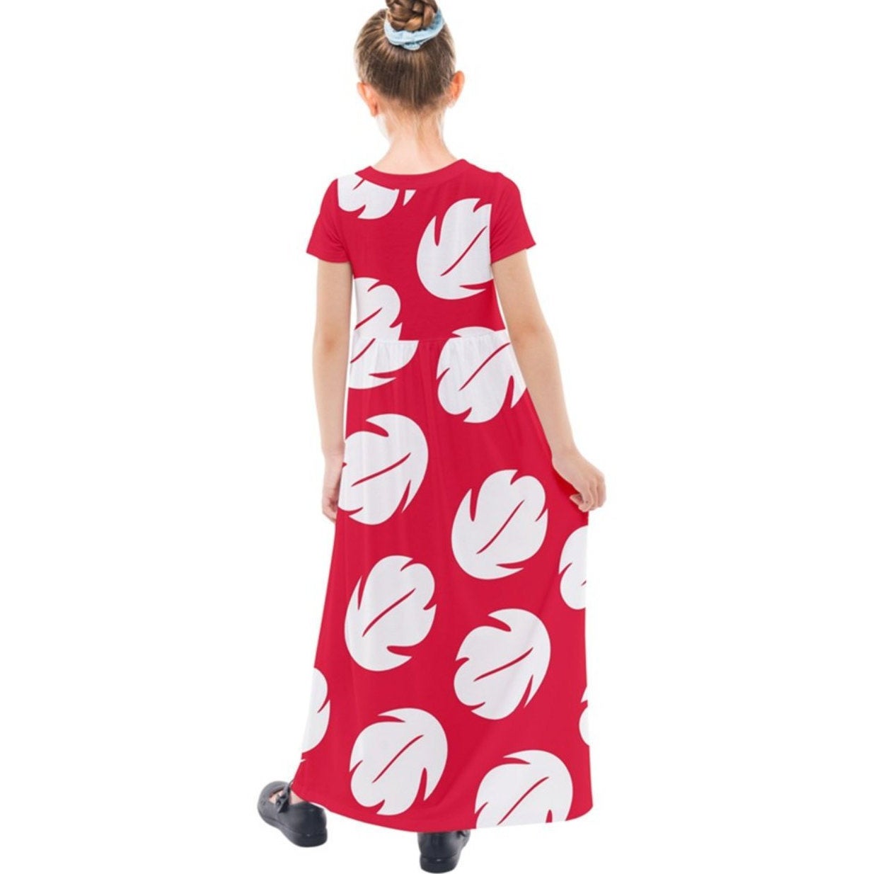 Kid&#39;s Lilo and Stitch Inspired Short Sleeve Maxi Dress