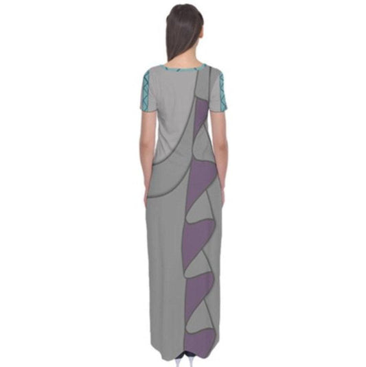 Hades Hercules Inspired Short Sleeve Maxi Dress