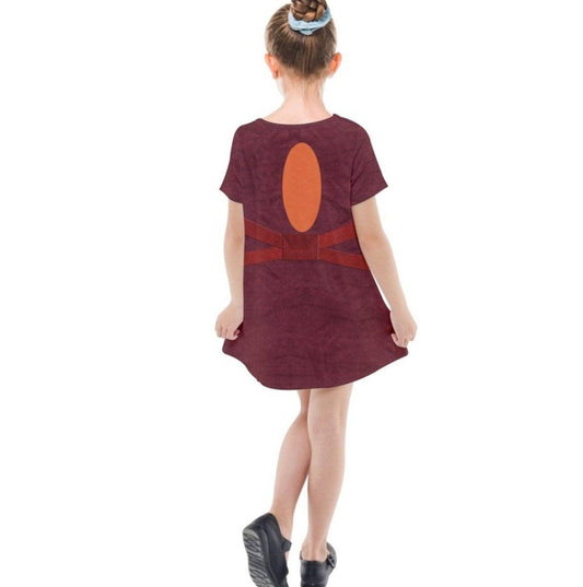 Kid's Ahsoka Tano Star Wars Inspired Short Sleeve Dress
