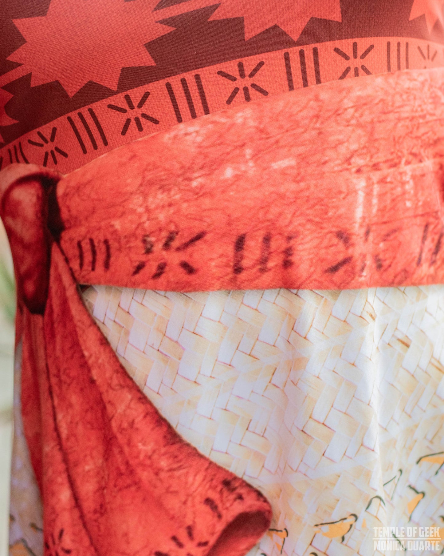 Moana Inspired Sleeveless Dress