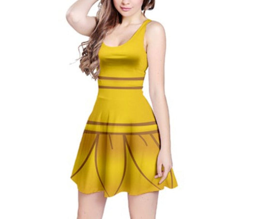 Lumiere Beauty and the Beast Inspired Sleeveless Dress