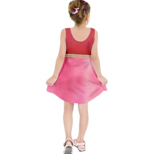 Kid's Redhead Pirates of the Caribbean Inspired Sleeveless Dress