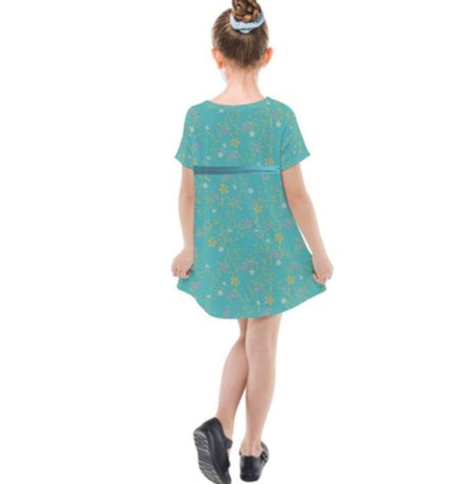 Kid's Giselle Enchanted Inspired Short Sleeve Dress
