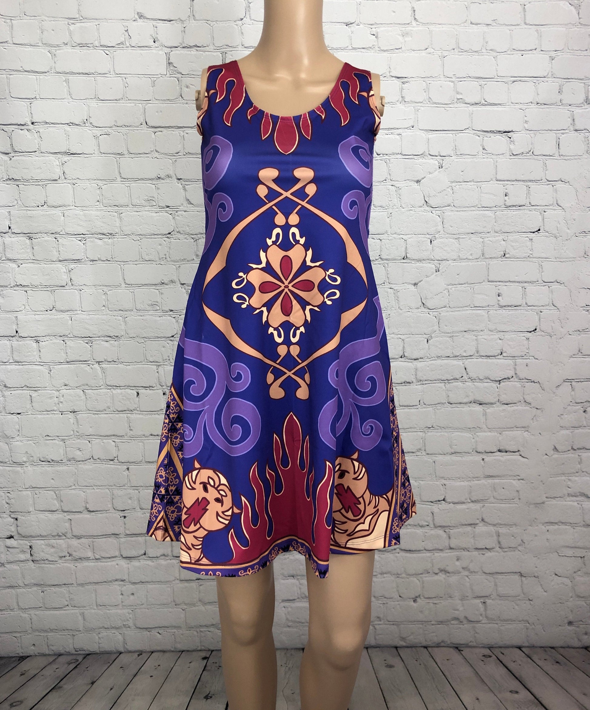 Magic Carpet Aladdin Inspired Sleeveless Dress
