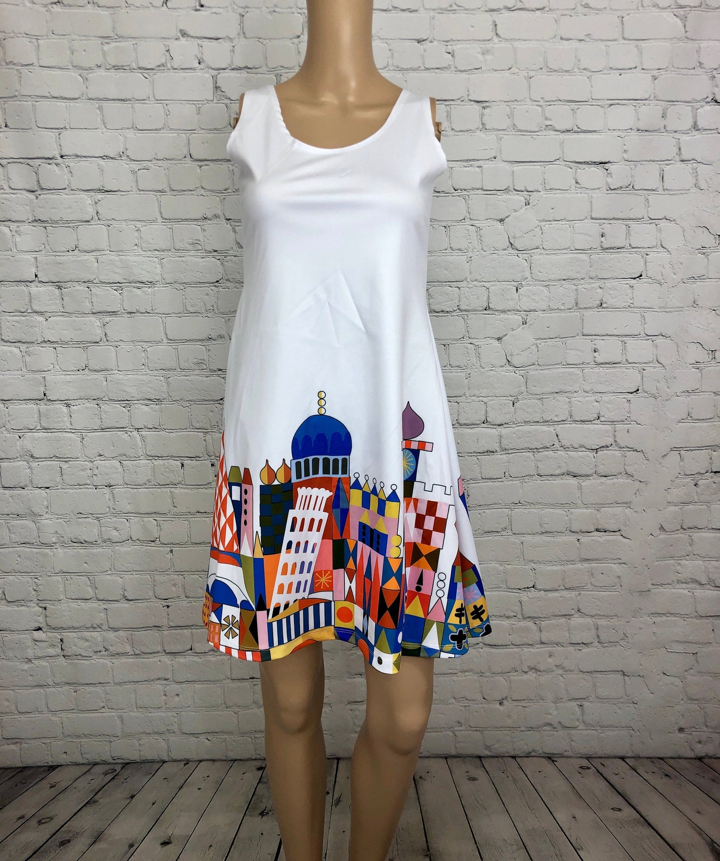 It's A Small World Inspired Sleeveless Dress