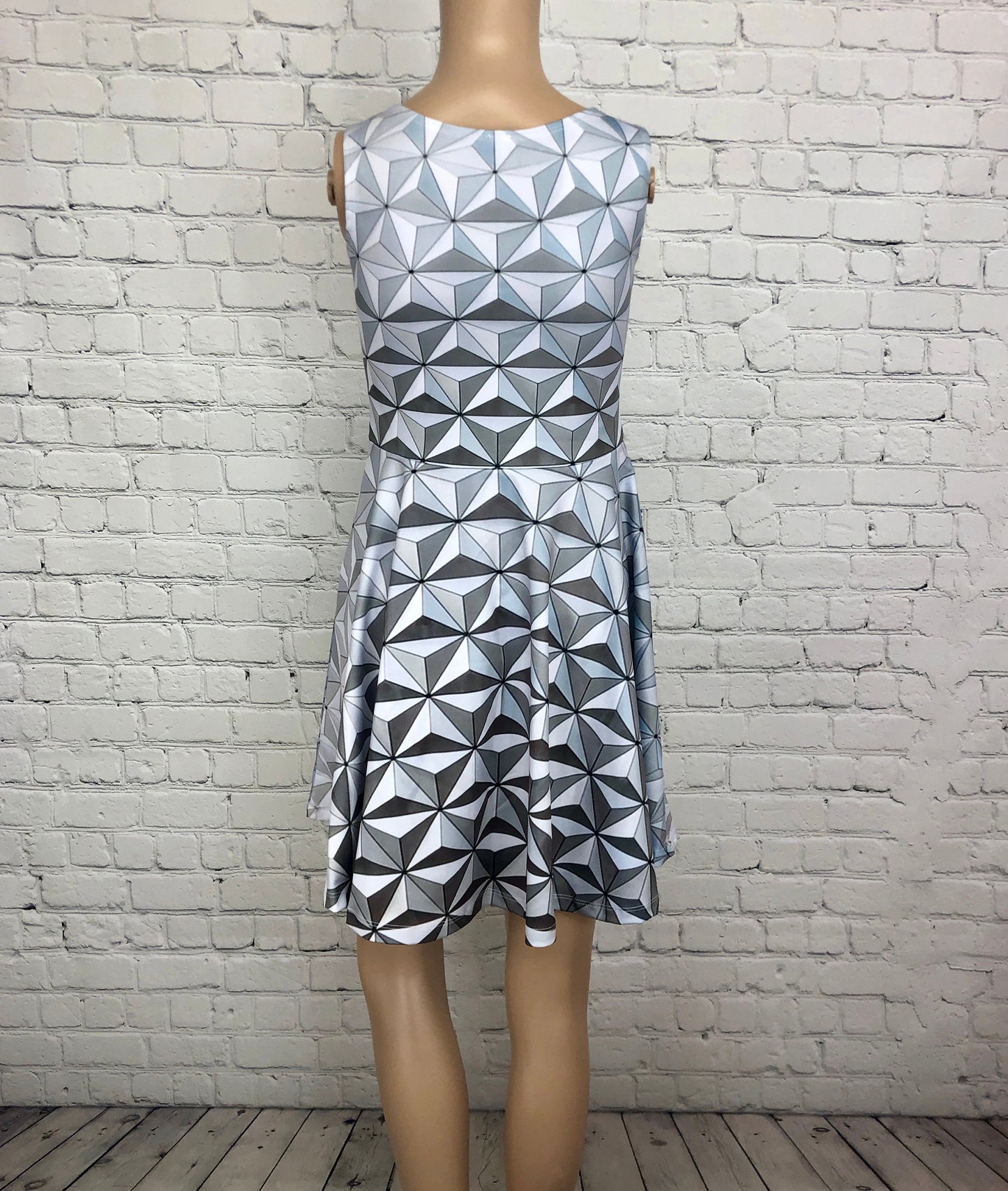 RUSH ORDER: Epcot Spaceship Earth Inspired Skater Dress