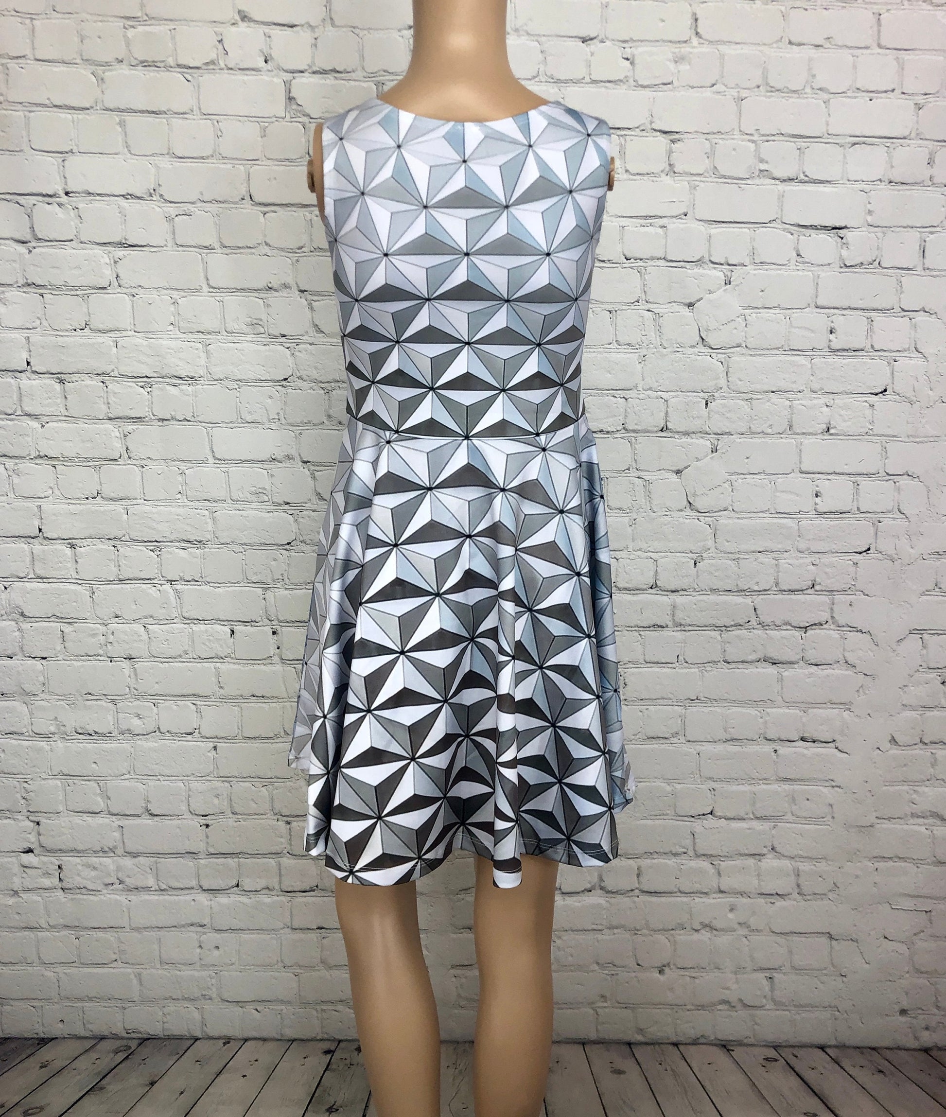RUSH ORDER: Epcot Spaceship Earth Inspired Skater Dress