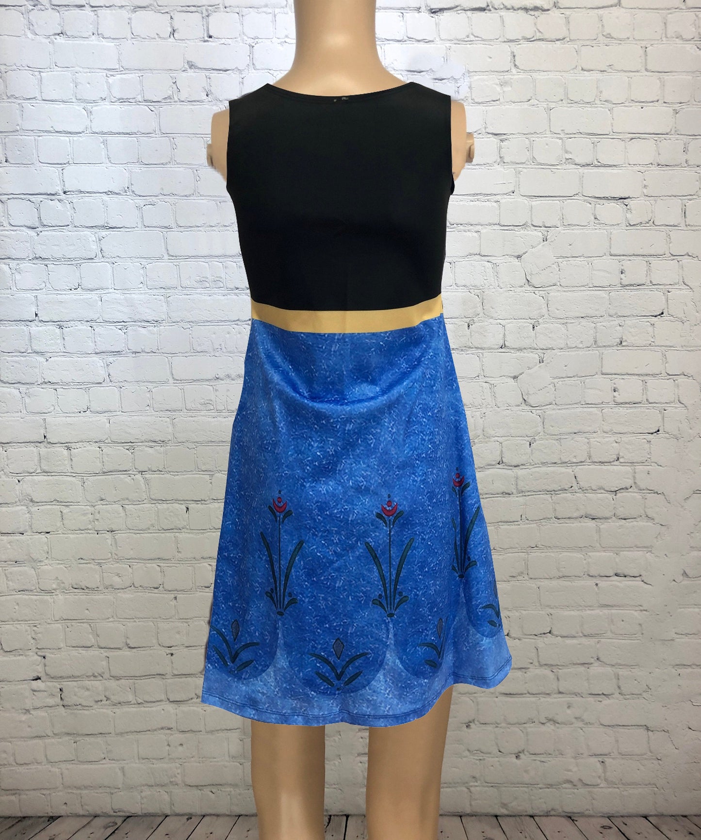 Anna Frozen Inspired Sleeveless Dress