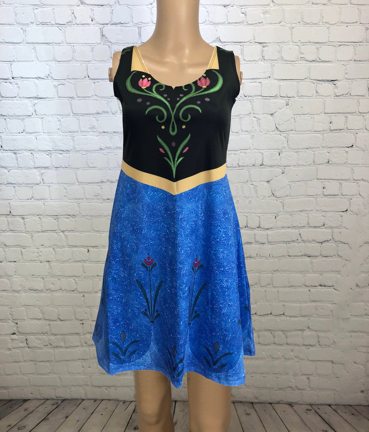 Anna Frozen Inspired Sleeveless Dress