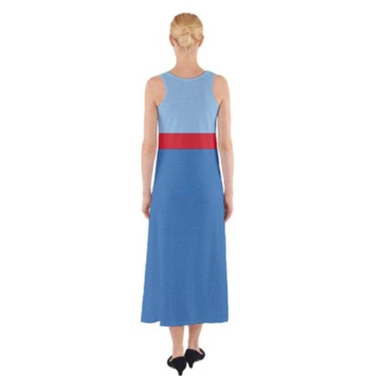Genie Aladdin Inspired Sleeveless Maxi Dress