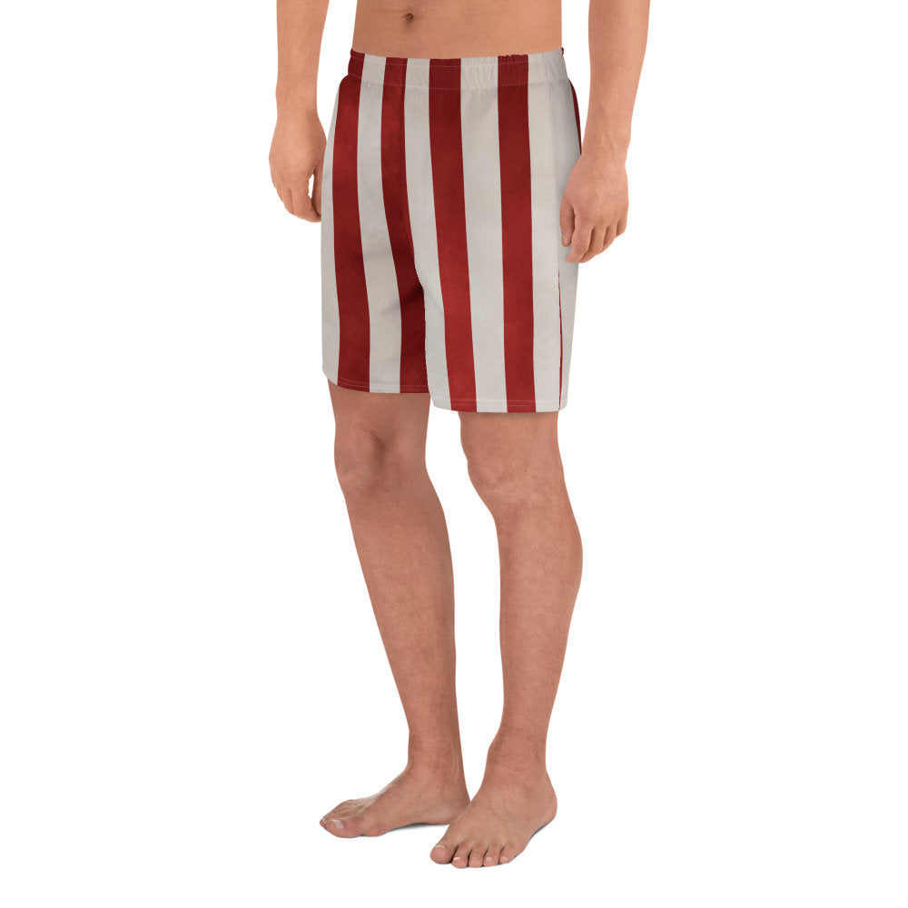 Men's Haunted Mansion Stretching Portrait Inspired Athletic Long Shorts