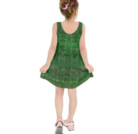 Kid's Winifred Sanderson Hocus Pocus Inspired Sleeveless Dress
