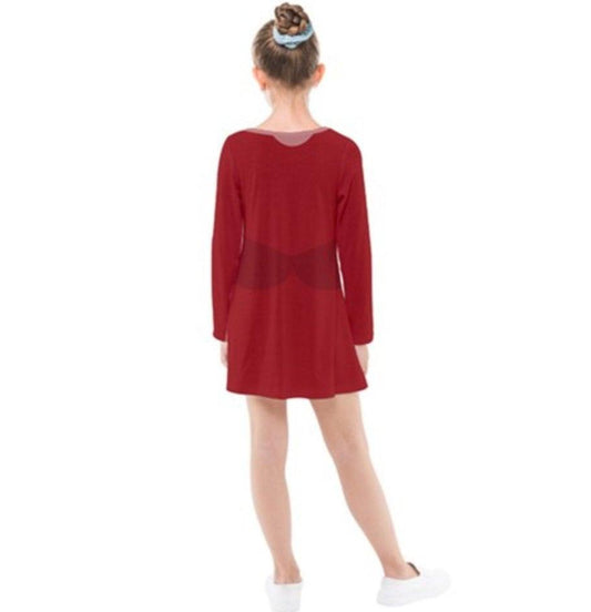 Kid's Lady Tremaine Cinderella Inspired Long Sleeve Dress