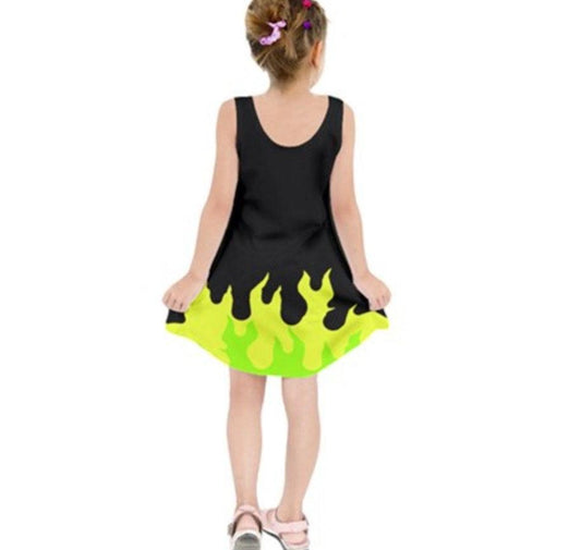 Kid's Maleficent Sleeping Beauty Inspired Sleeveless Dress