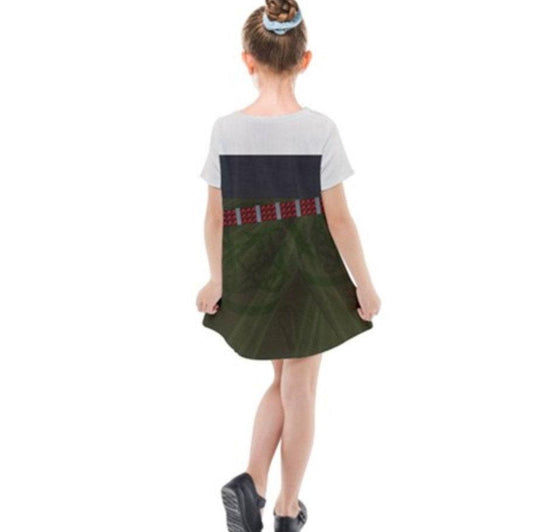 Kid's Zarina The Pirate Fairy Inspired Short Sleeve Dress