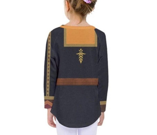Kid's Anna Frozen 2 Inspired Long Sleeve Shirt