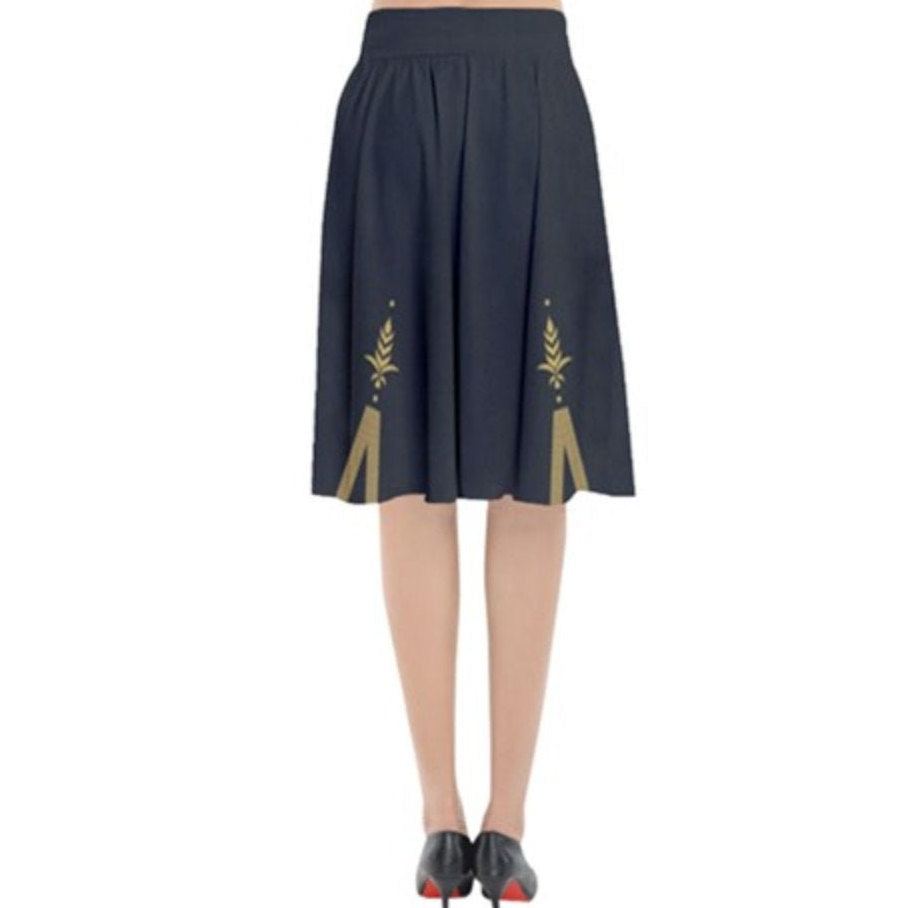 Anna Frozen 2 Inspired Flared Midi Skirt
