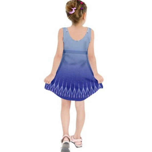 Kid's Elsa Frozen 2 Inspired Sleeveless Dress