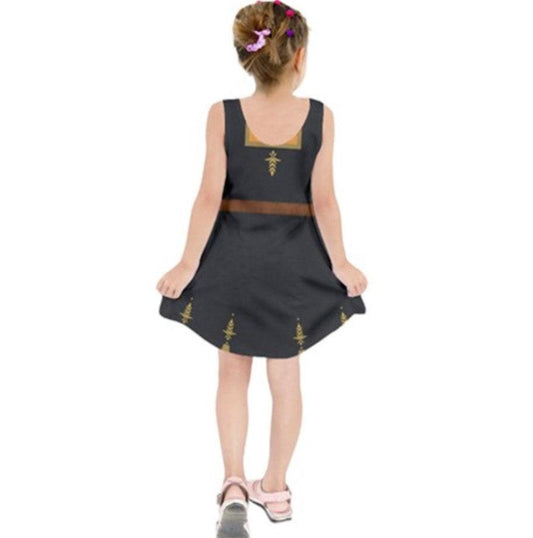 Kid's Anna Frozen 2 Inspired Sleeveless Dress