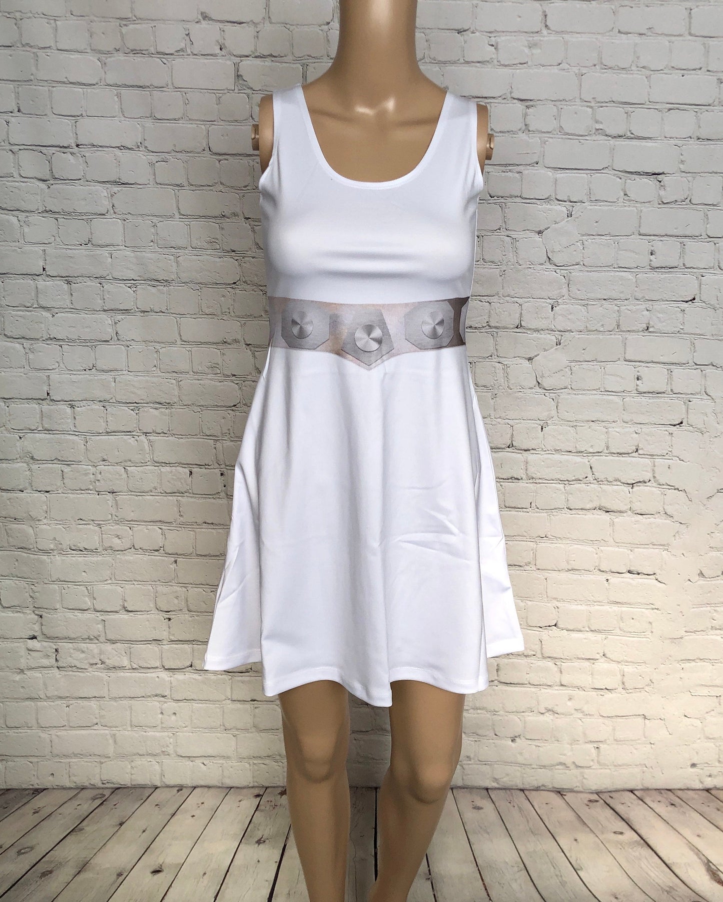 Princess Leia Star Wars Inspired Sleeveless Dress