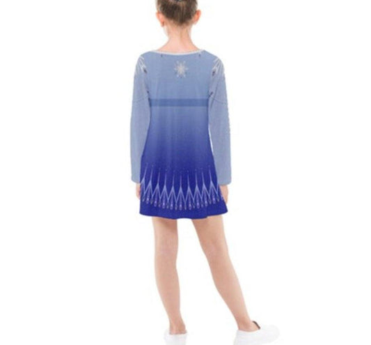 Elsa Frozen 2 Inspired Long Sleeve Dress