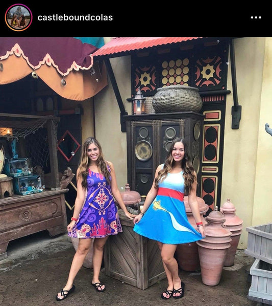 Magic Carpet Aladdin Inspired Sleeveless Dress