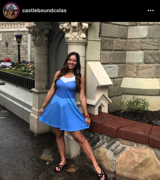 Aurora Sleeping Beauty Blue Inspired Sleeveless Dress