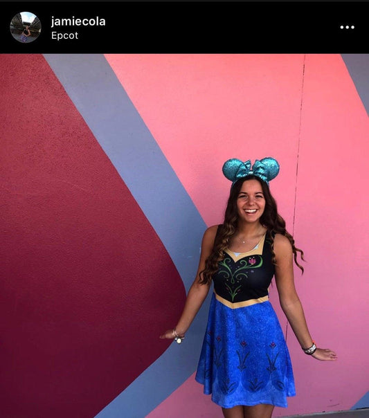 Anna Frozen Inspired Sleeveless Dress
