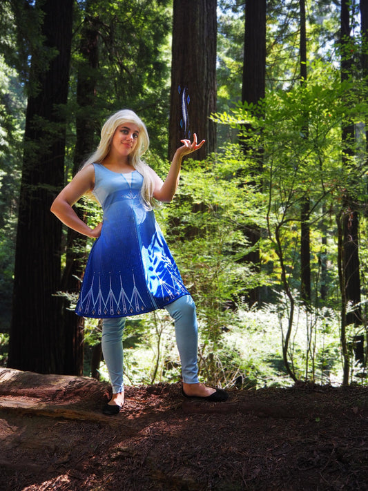 Elsa Frozen 2 Inspired Sleeveless Dress