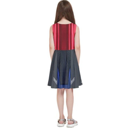 Kid's Thor The Avengers Inspired Sleeveless Skater Dress