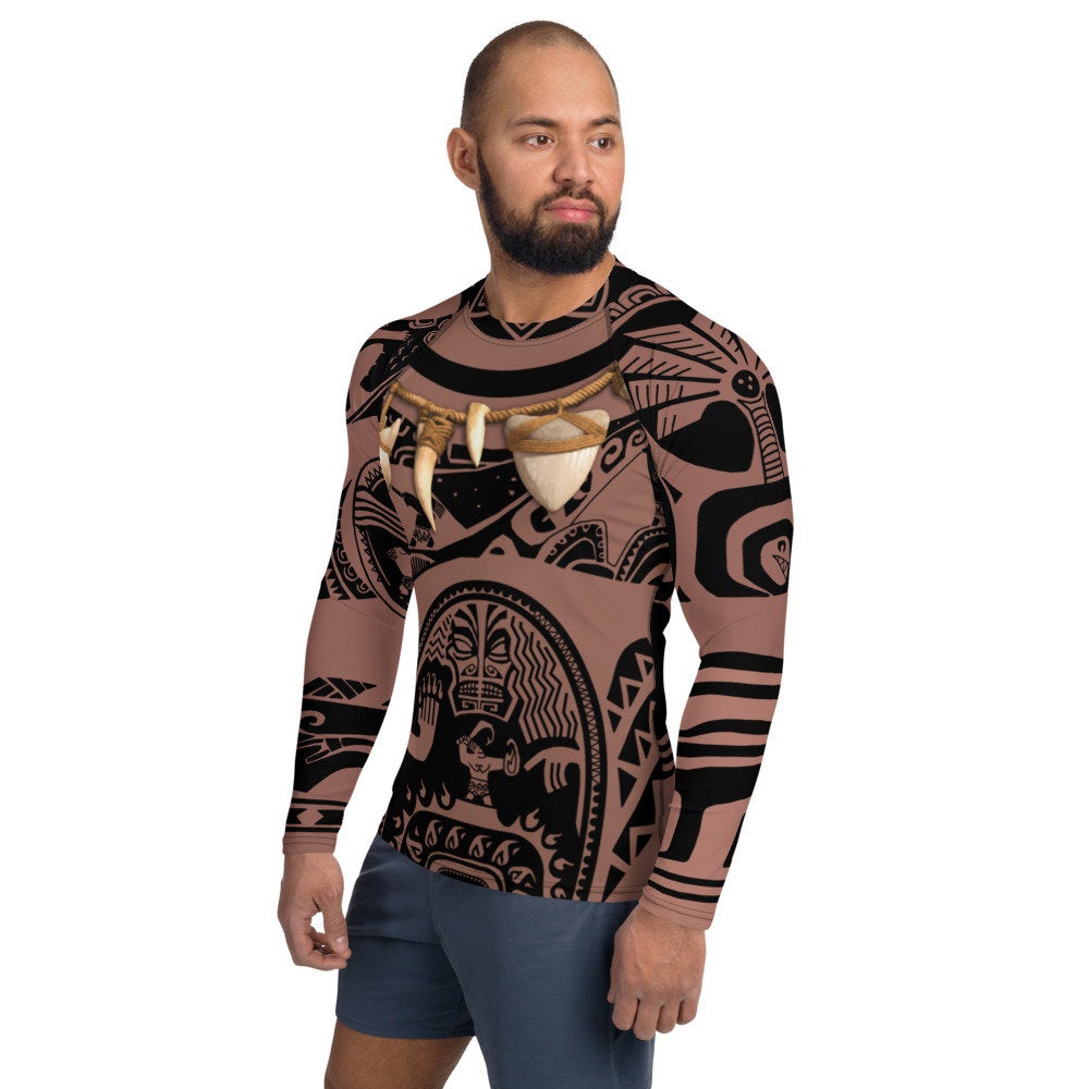 Men's Maui Moana Inspired Athletic Long Sleeve Shirt