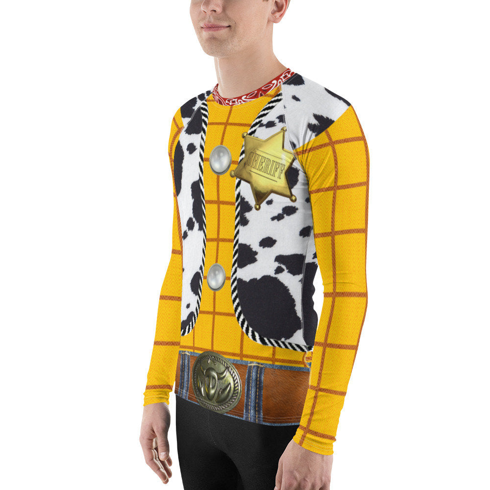 Men's Woody Toy Story Inspired Athletic Long Sleeve