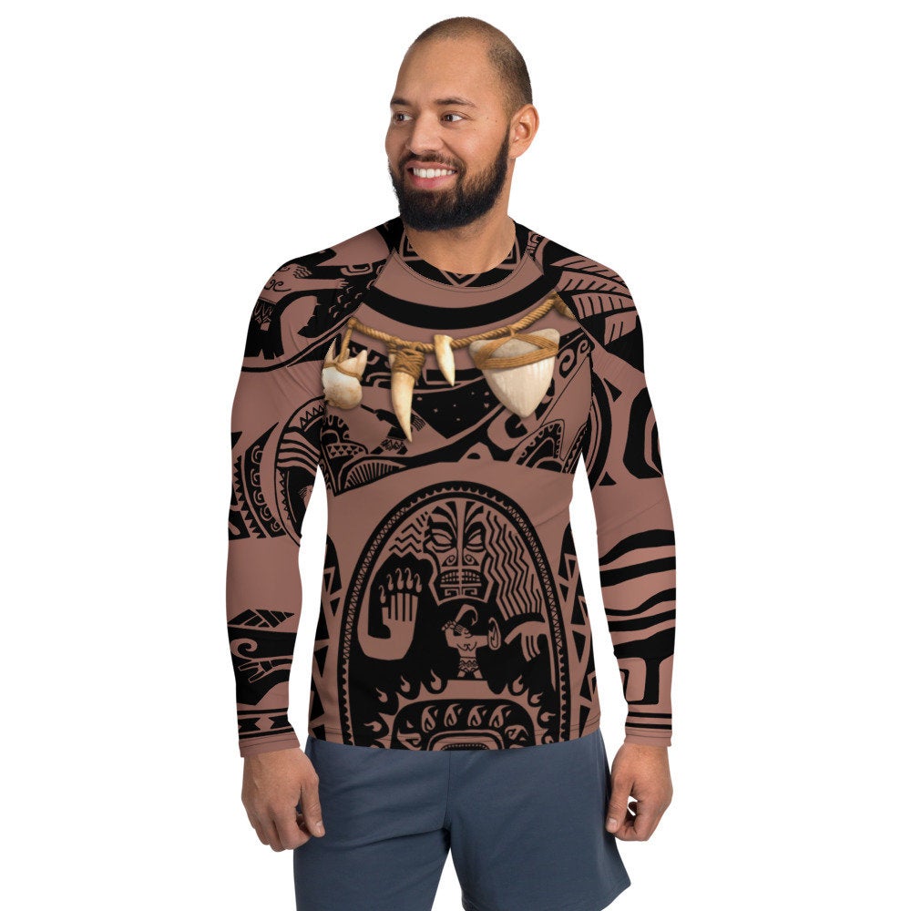 Men's Maui Moana Inspired Athletic Long Sleeve Shirt