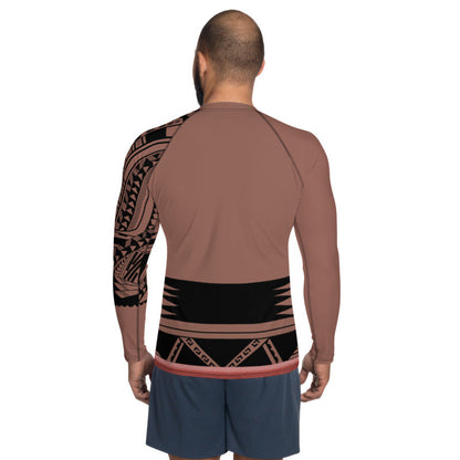 Men&#39;s Chief Tui Moana Inspired Athletic Long Sleeve Shirt