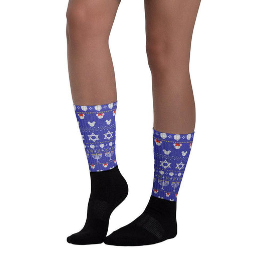 Hanukkah Mickey and Minnie Inspired Socks