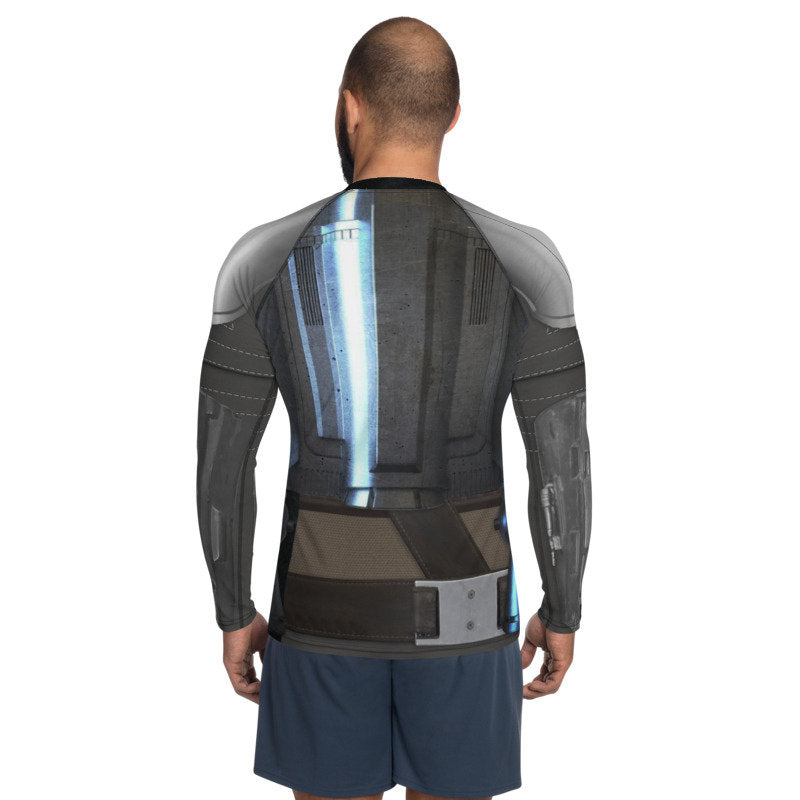 Men's Steel Bounty Hunter Star Wars Inspired Athletic Long Sleeve Shirt