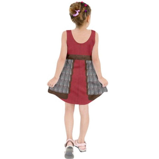 Kid's Mulan Live Action Inspired Sleeveless Dress