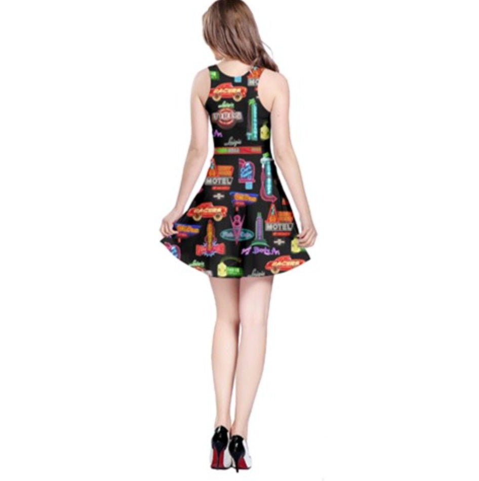 Cars Land Neon Inspired Sleeveless Dress