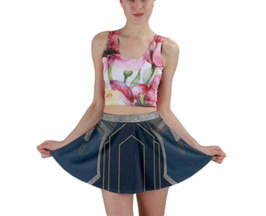 Mandalore Ahsoka Tano Star Wars Inspired Mini Skater Skirt
