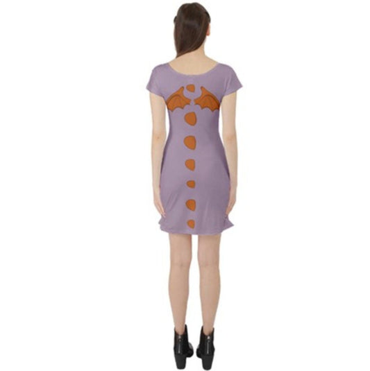 Figment Epcot Inspired Short Sleeve Skater Dress